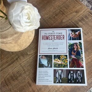 The First-Time Homesteader Book - White Cover with Red Title